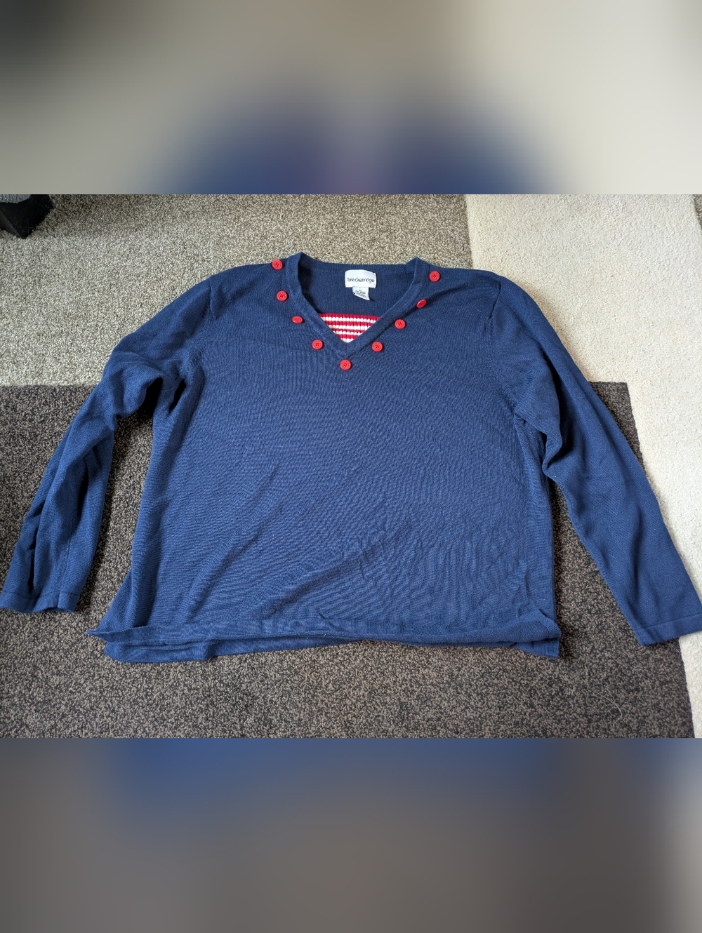Blue Red White Breckenridge Sweater